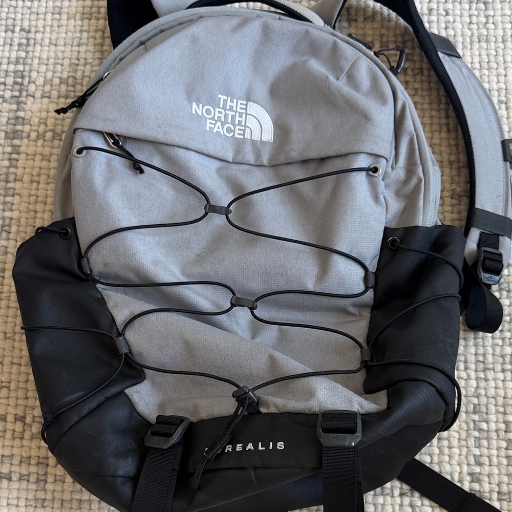 The North Face Borealis Gray and Black Backpack - Picture 3 of 9